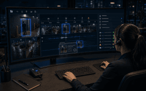 Video incident report combining footage, timeline and verified escalation details