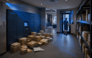 package room security in a modern multifamily apartment community